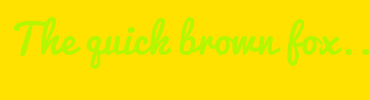Image with Font Color B6F600 and Background Color FFE200